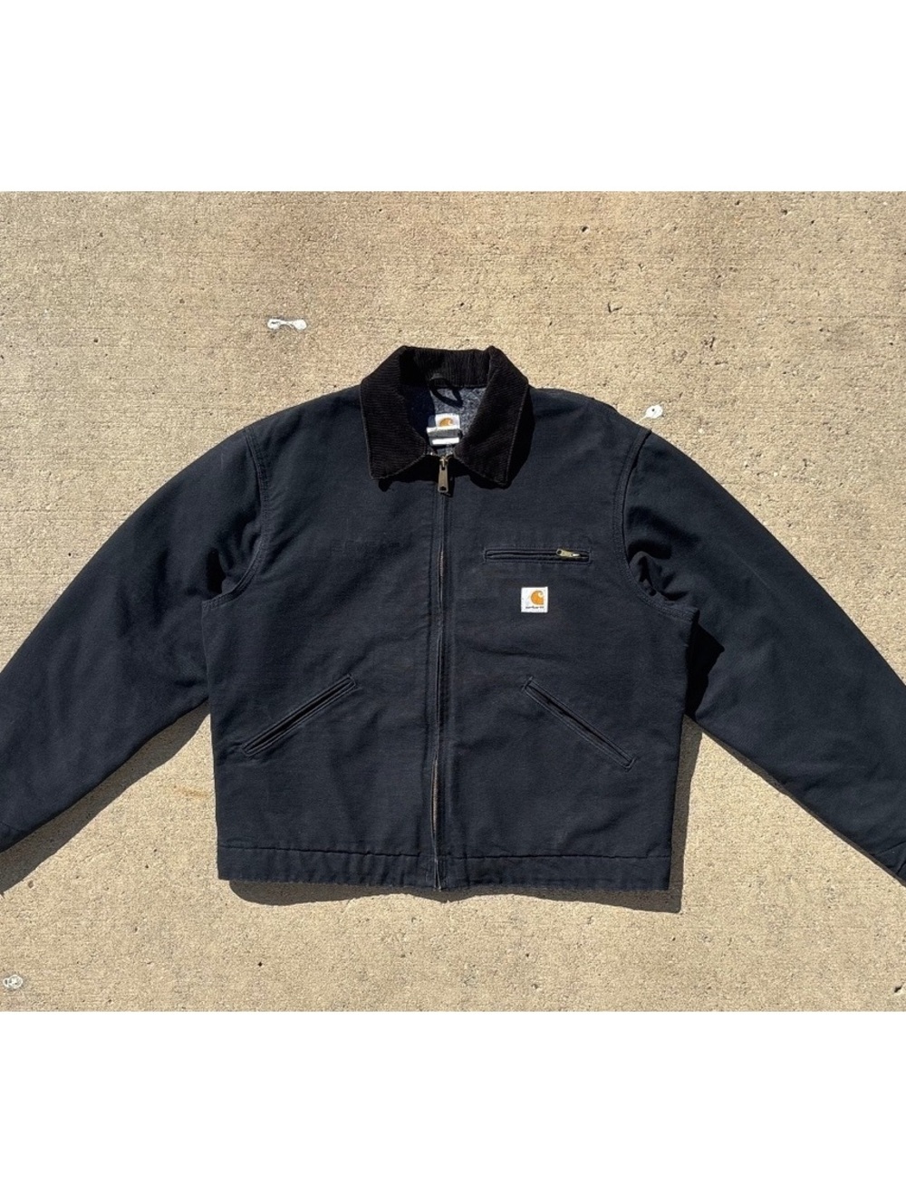 2011 Carhartt J001 Detroit Jacket Black USA Made Large